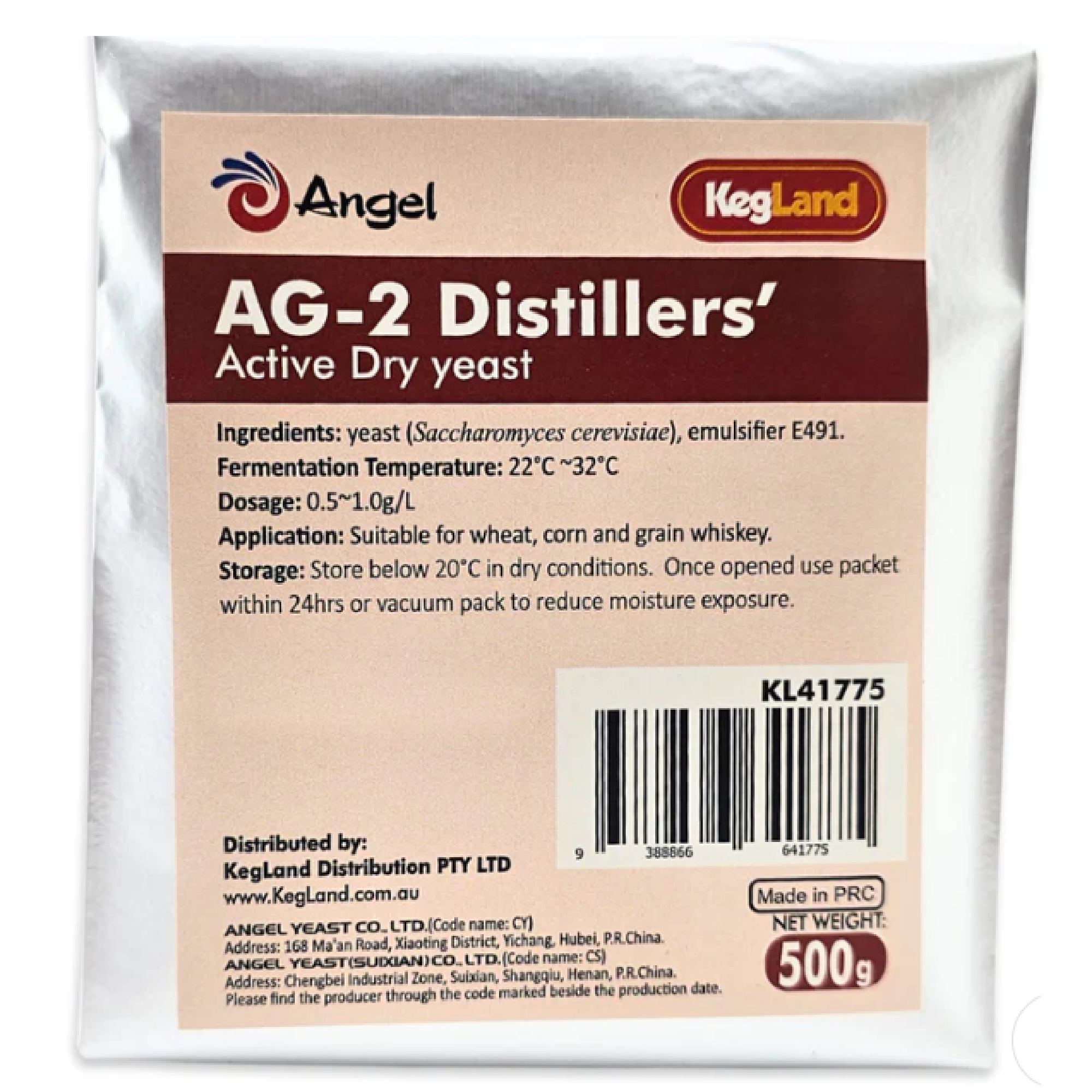 Angel AG-2 Corn / Bourbon Whiskey Distillers Yeast 500g | Craft Brew & BBQ