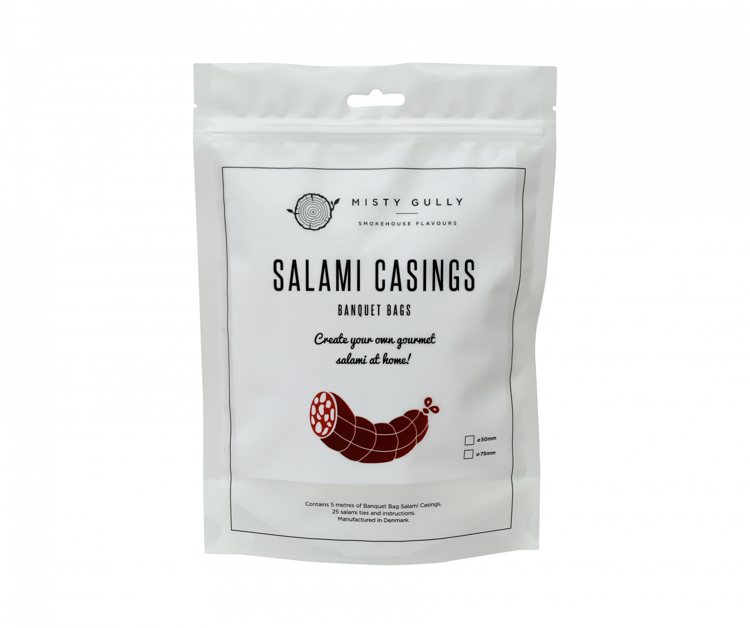 Misty Gully Salami Casings 75ml x 5m | Craft Brew & BBQ