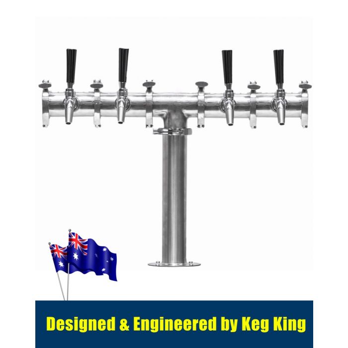 Quadruple Tap Beer Font With Four Taps Craft Brew & BBQ