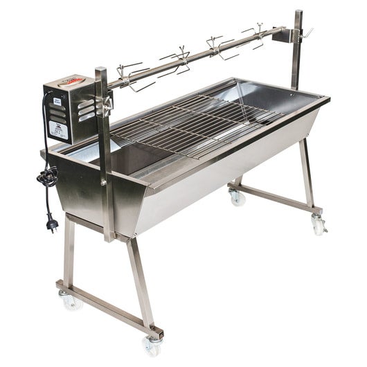 Stainless steel deals spit roaster